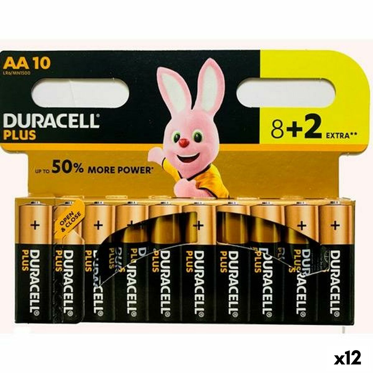 Batterie Alcaline DURACELL Plus 1,5 V LR06 (12 Unità) 2 S8433972_0