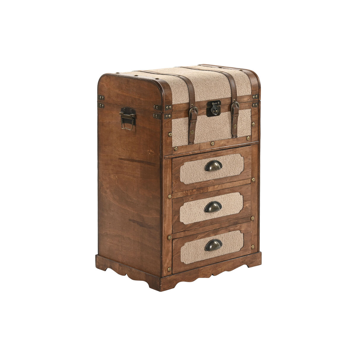 Cassettiera Home ESPRIT Marrone Beige Alpino 45 x 35 x 71,5 cm 2 S3059349_0