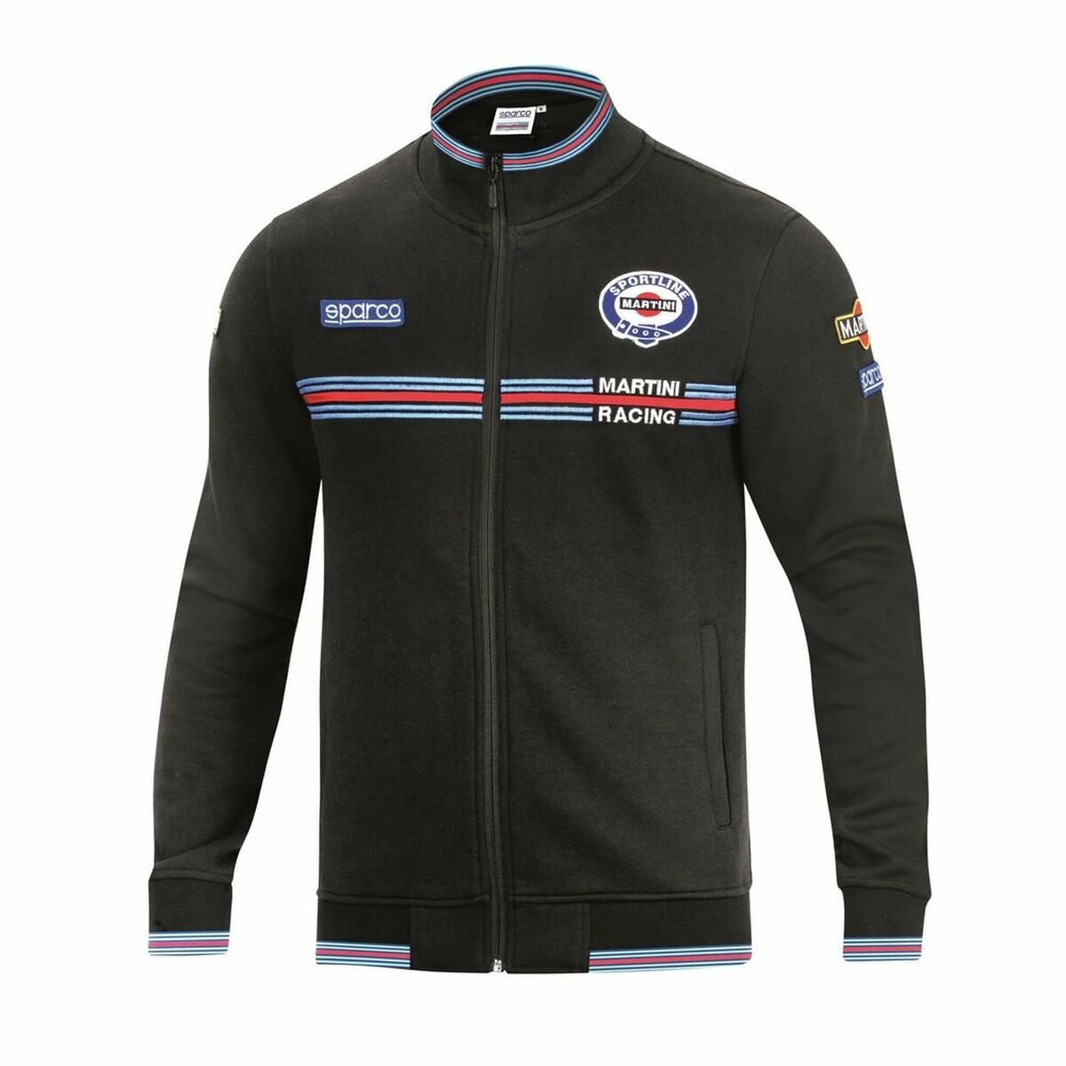Felpa senza Cappuccio Uomo Sparco Martini Racing Nero 2 S3721332_0