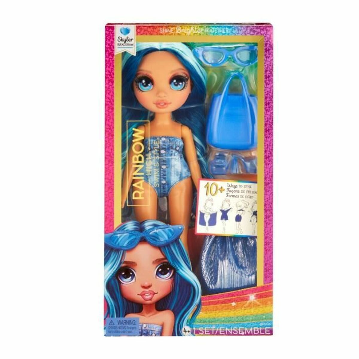 Baby doll Rainbow High Swim & Style Doll - Skyler (Blue) 6 S7196427_4