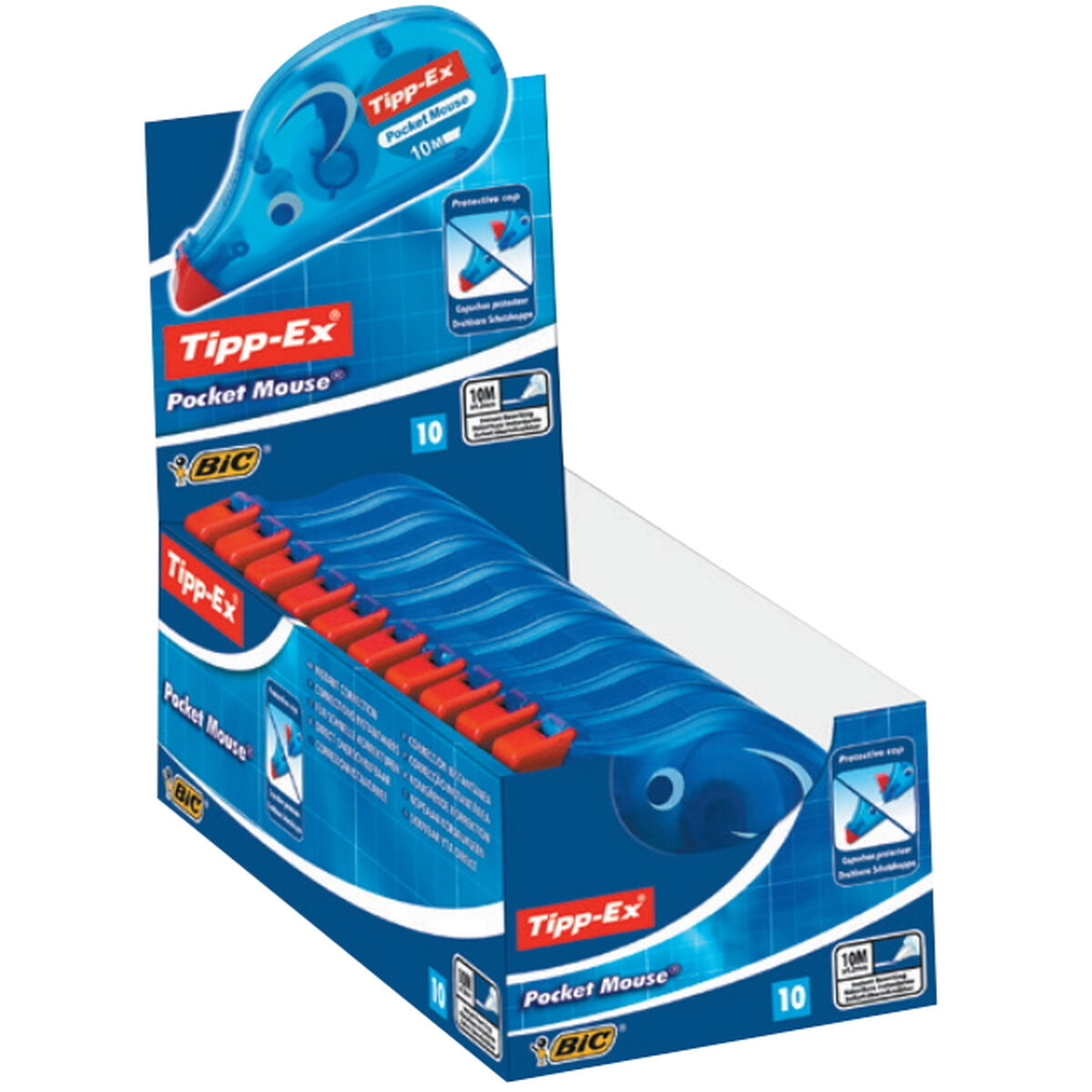 Correttore a Nastro Bic Pocket Mouse (10 Unità) 3 S9914888_1