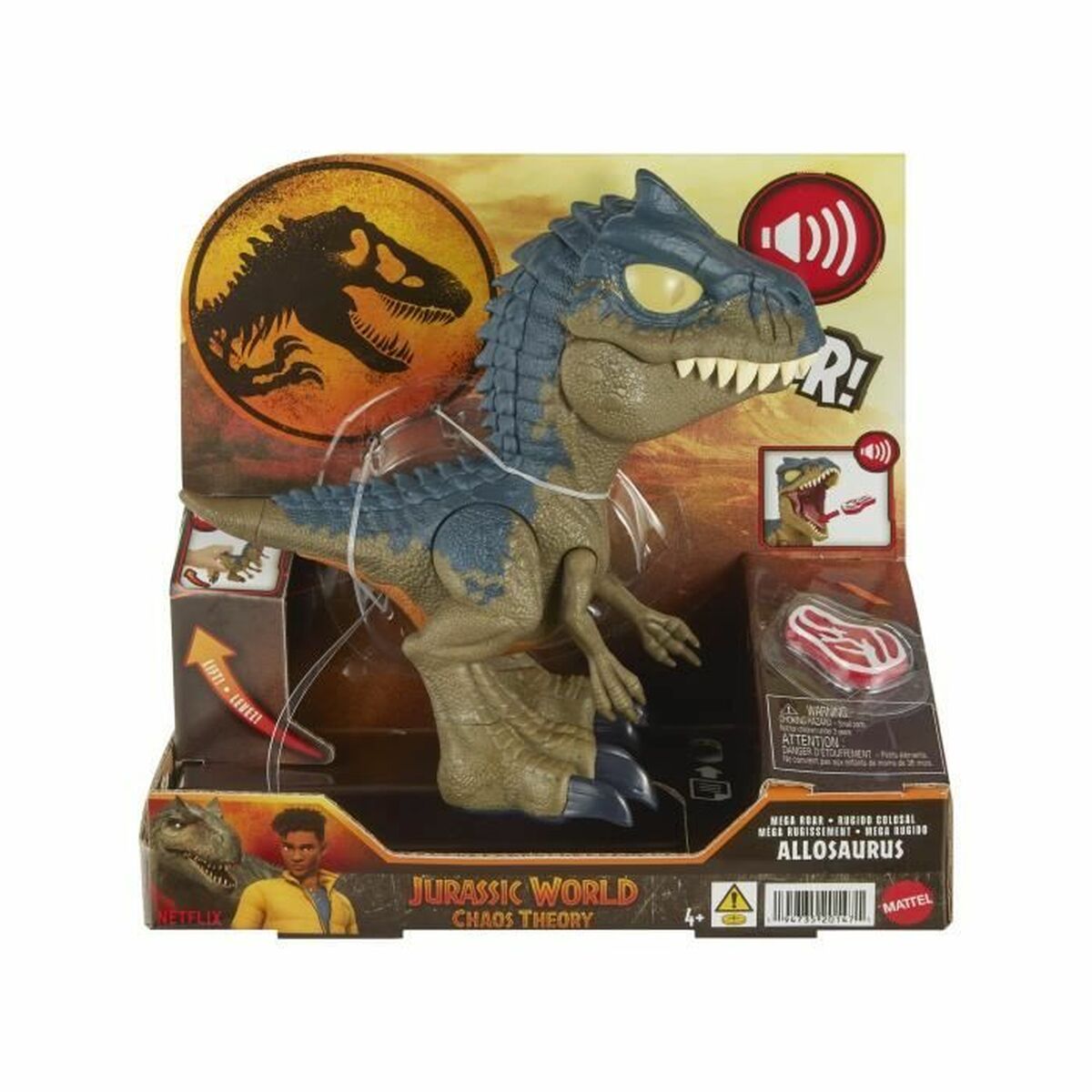 Dinosauro Jurassic World Chomp Chomp-Allosaurus HVB45 Dinosauro Suono 2 Pezzi 2 S71007062_0
