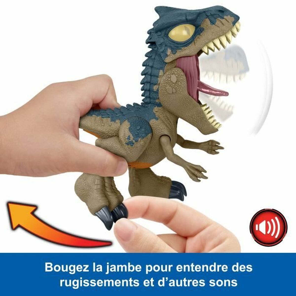 Dinosauro Jurassic World Chomp Chomp-Allosaurus HVB45 Dinosauro Suono 2 Pezzi 5 S71007062_3