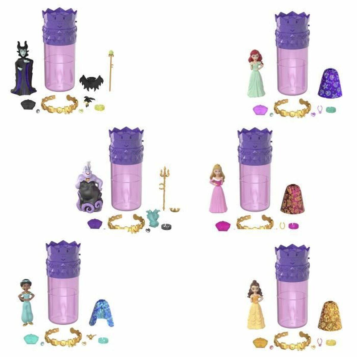 Bambolotto Bebè con Accessori Disney Princess Royalty Color Reveal 3 S71007078_1