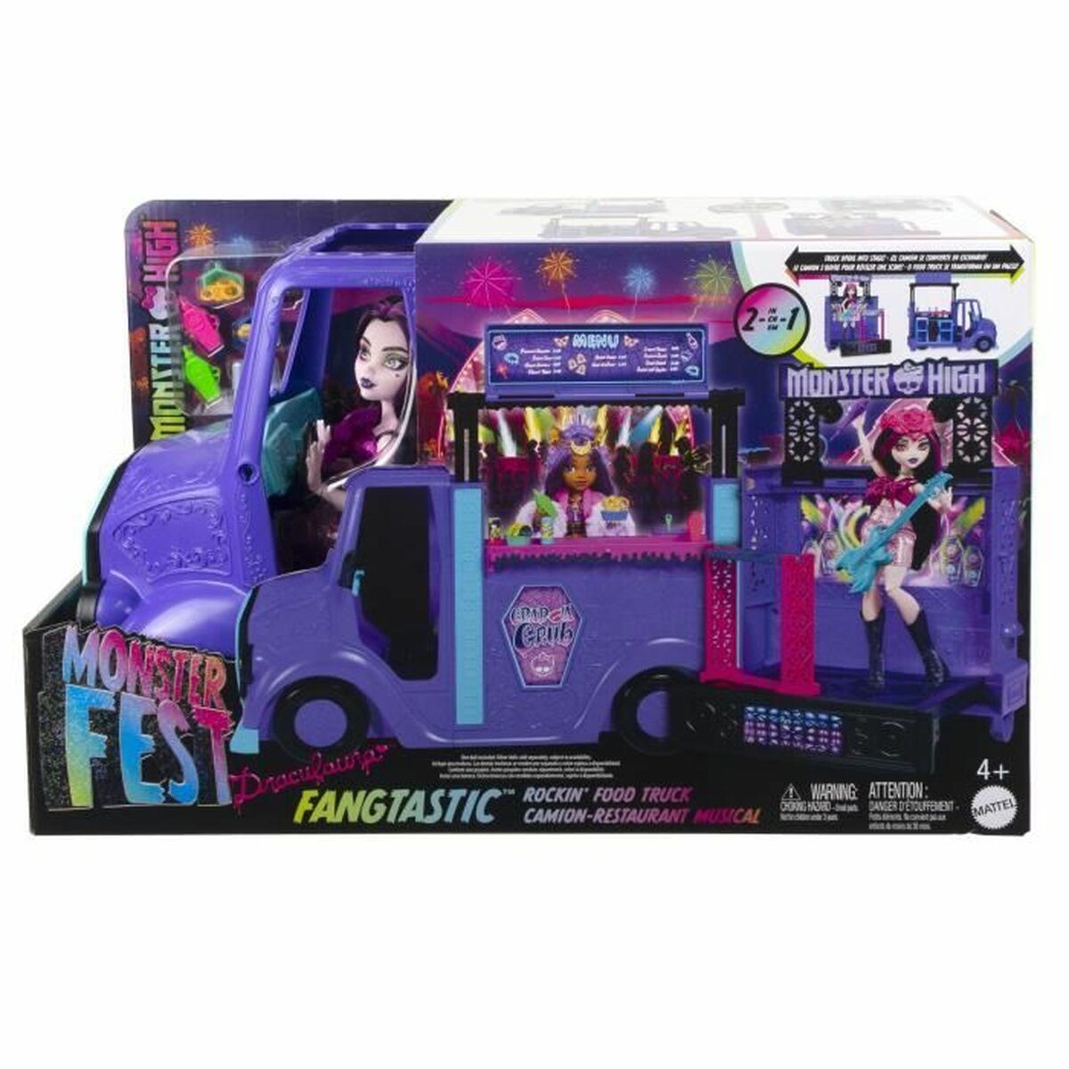 Bambolotto Bebè con Accessori Monster High Tour Bus Rock Sang-sationnel 5 S71007081_3