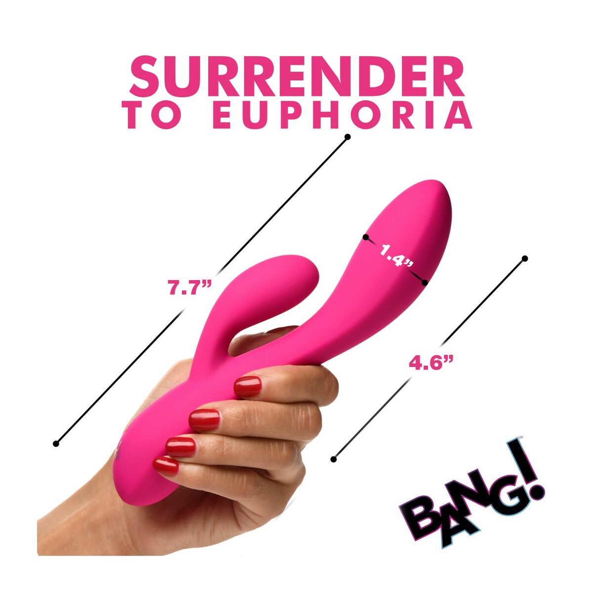 Vibratore Doppia Stimolazione XR Rosa Silicone 5 M0403000_3