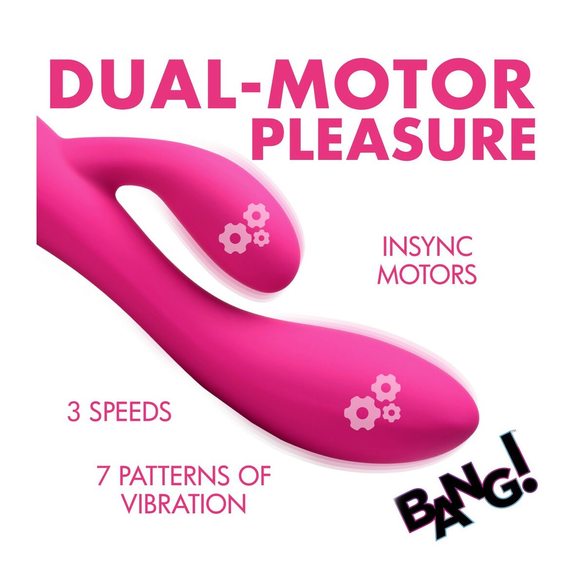 Vibratore Doppia Stimolazione XR Rosa Silicone 7 M0403000_5