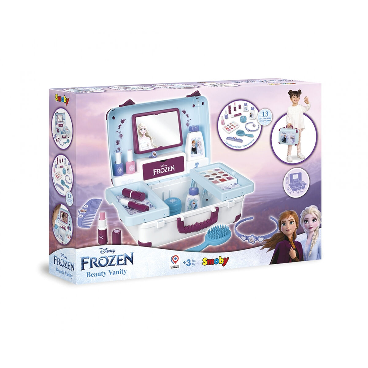Set di Trucchi per Bambini Smoby FROZEN BEAUTY SUITCASE Multicolore 6 S7179730_4