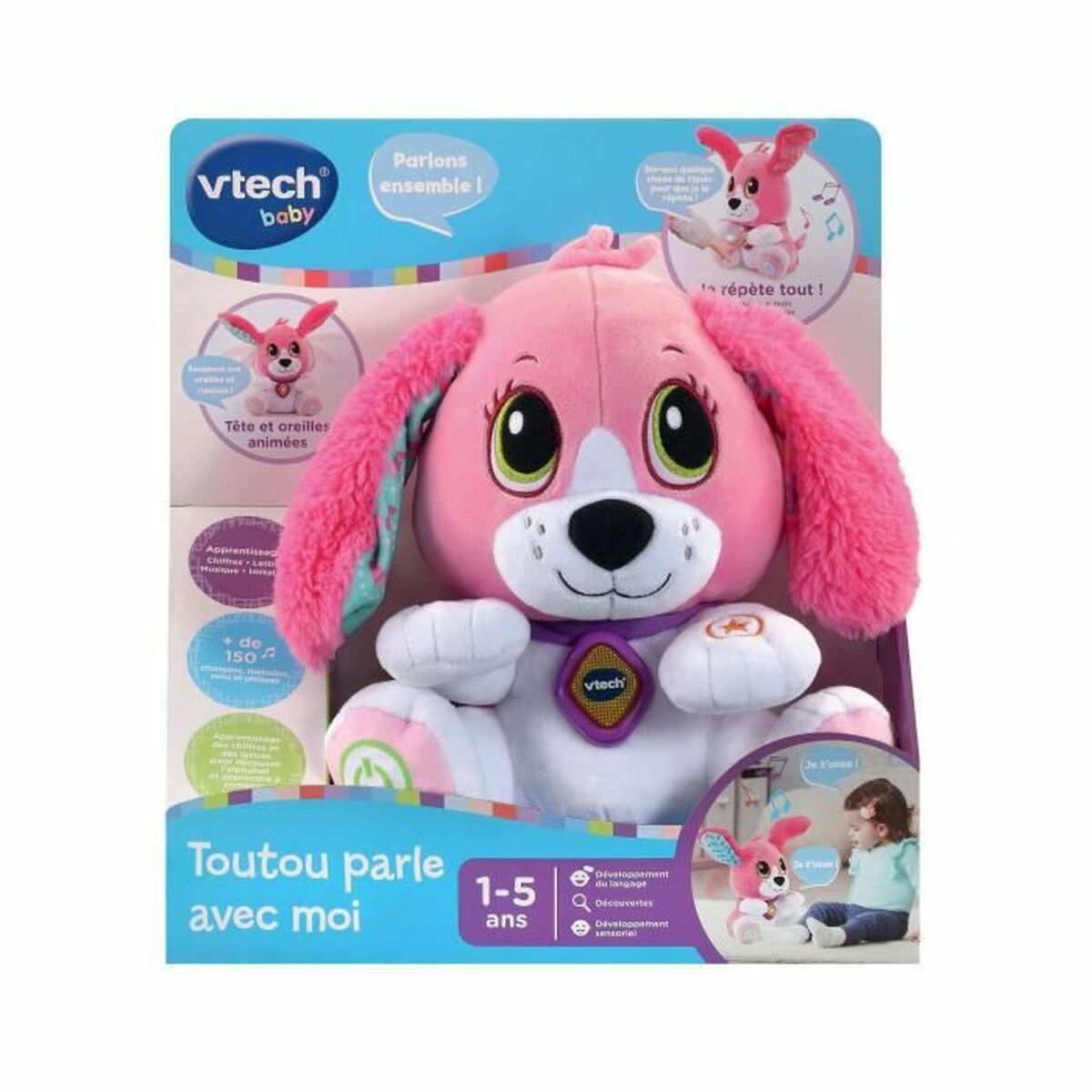 Peluche con Suono Vtech Baby Doggie Talk to me (FR) Cane 6 S7125398_4