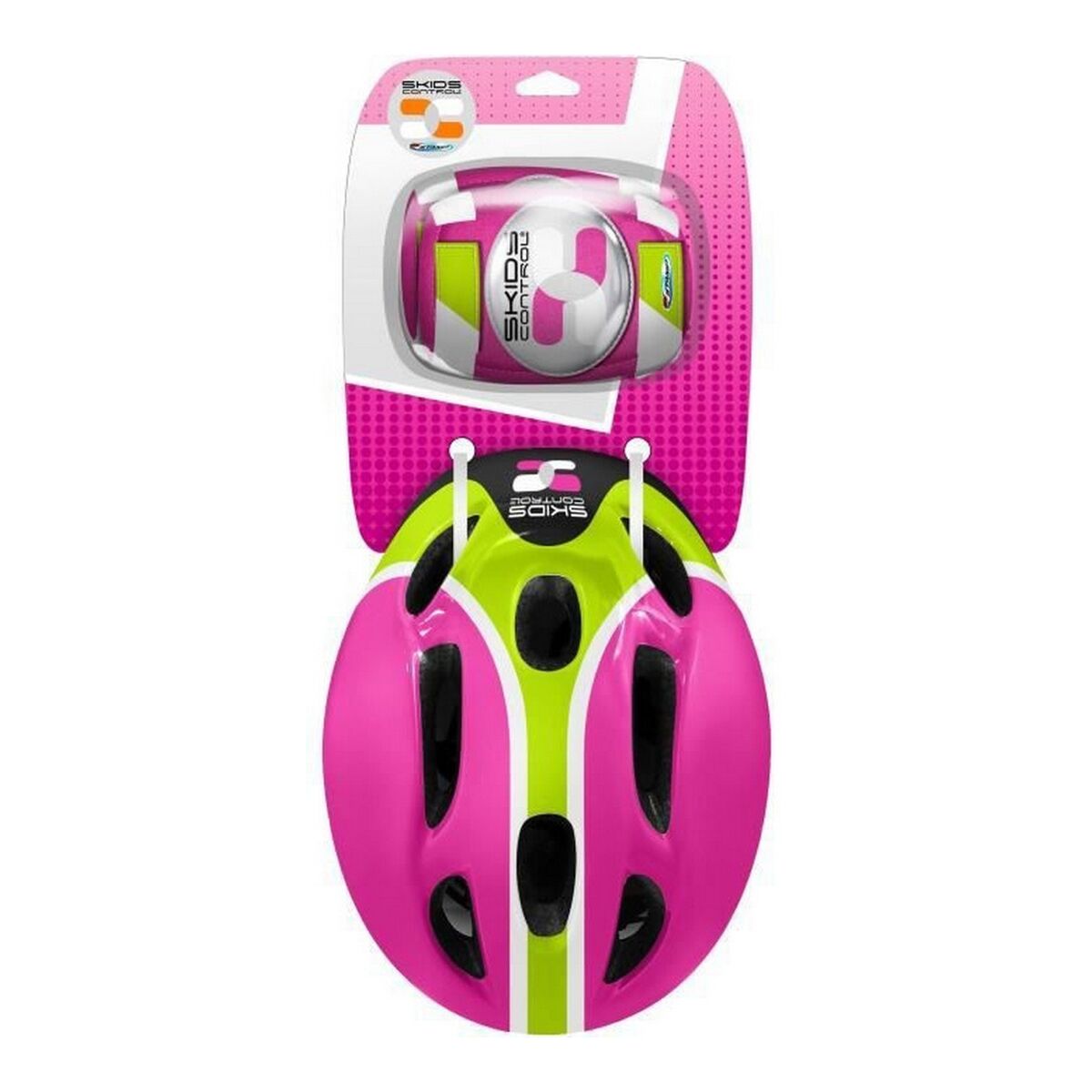 Kit casco e ginocchiere Rosa Casco Ginocchiere Gomitiere 3 S7144515_1