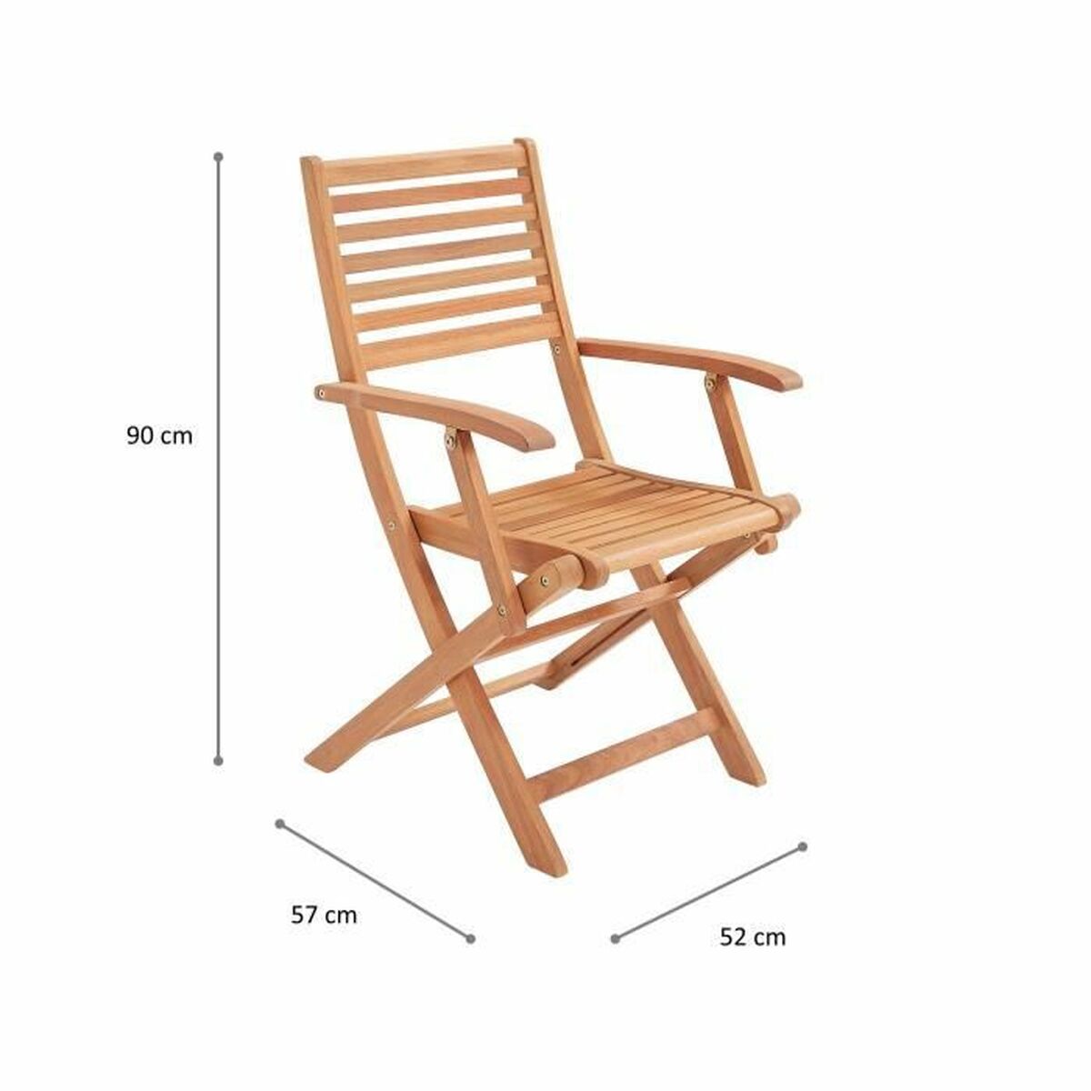 Sedia da giardino 57,5 x 56 x 90 cm (2 Unità) 4 S7166692_2