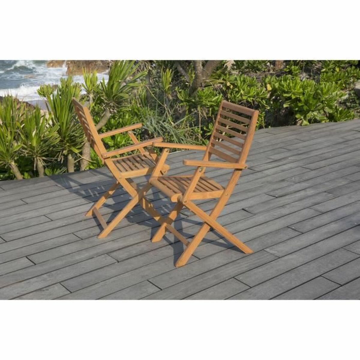 Sedia da giardino 57,5 x 56 x 90 cm (2 Unità) 7 S7166692_5