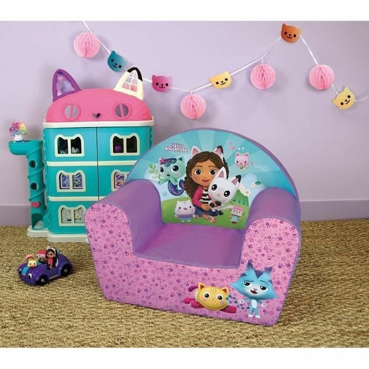 Poltrona per Bambini Gabby's Dollhouse 33 x 52 x 42 cm 3 S7194184_1
