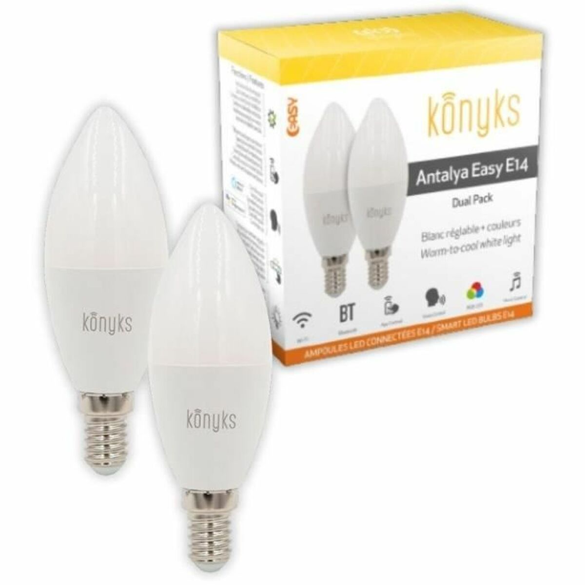 Lampadina LED Candela Konyks e14 Bianco 2 S71001436_0
