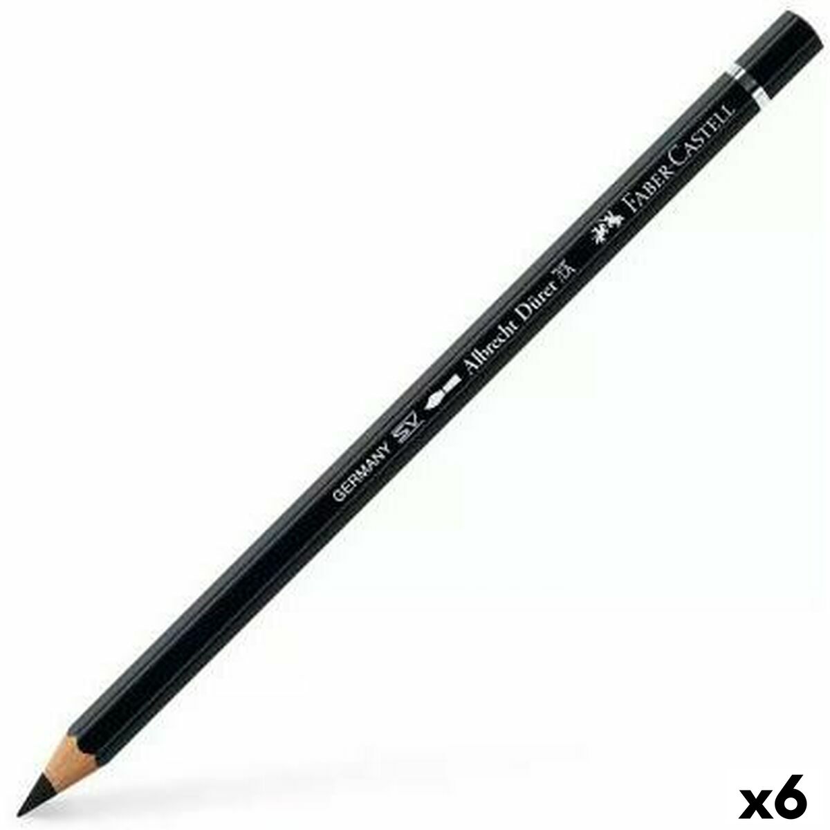 Matita Faber-Castell Albrecht Dürer Acquerello Nero Esagonale (6 Unità) 2 S8421564_0