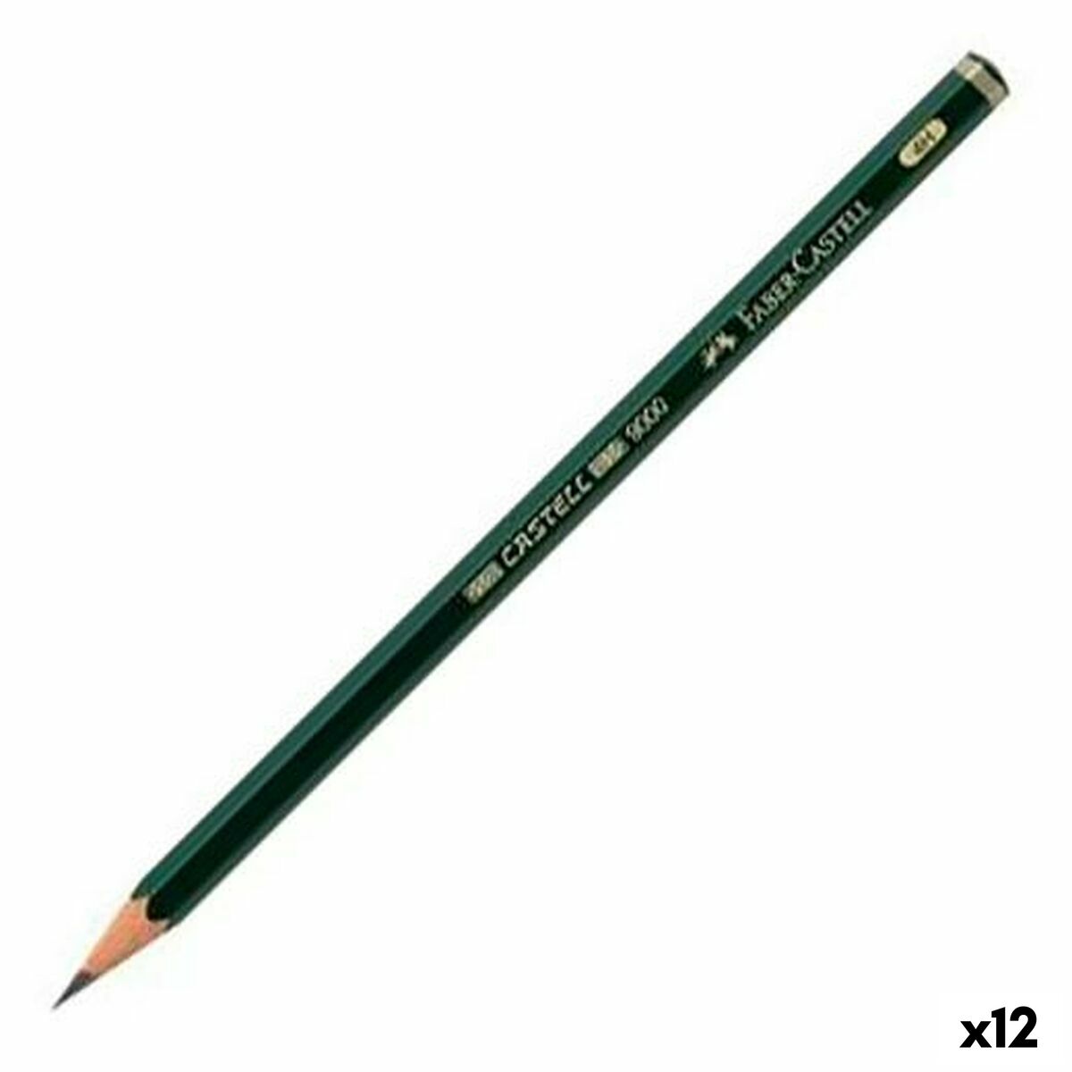 Matita Faber-Castell 9000 Ecologico Esagonale 5H (12 Unità) 2 S8421585_0