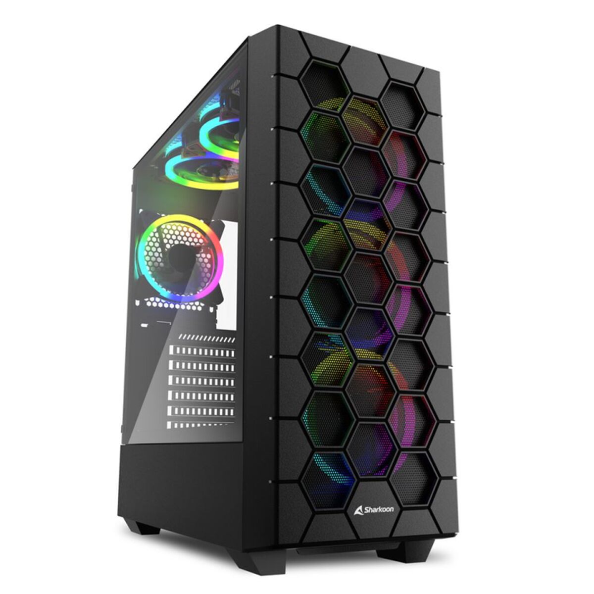 Case computer desktop ATX Sharkoon RGB HEX Nero 2 S5621430_0