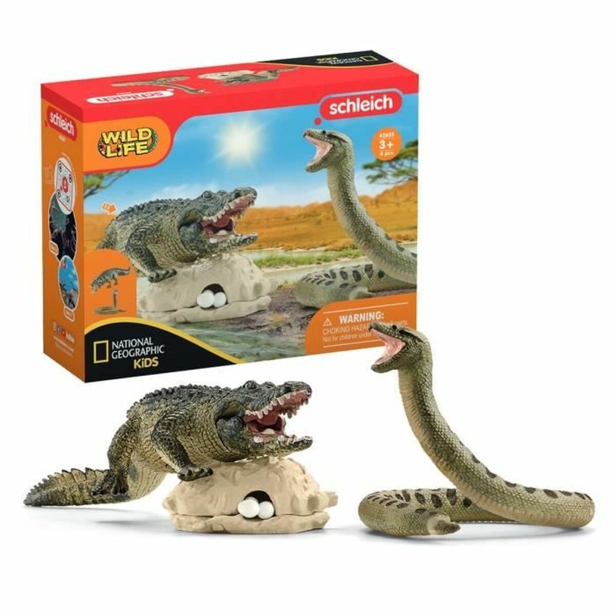 Playset Schleich Alligator/Anaconda Duel Set 4 Pezzi 2 S71004290_0