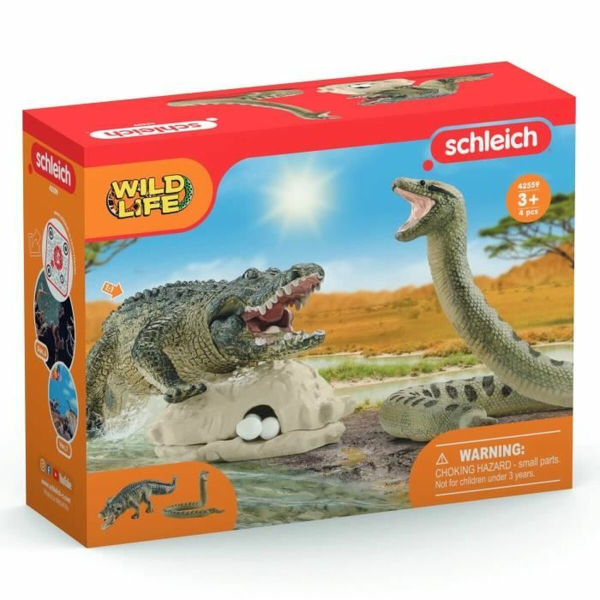 Playset Schleich Alligator/Anaconda Duel Set 4 Pezzi 7 S71004290_5
