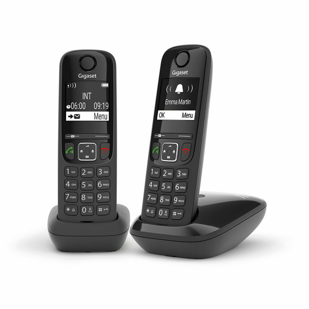 Telefono Senza Fili Gigaset AS690 Duo Nero 2 S9903479_0