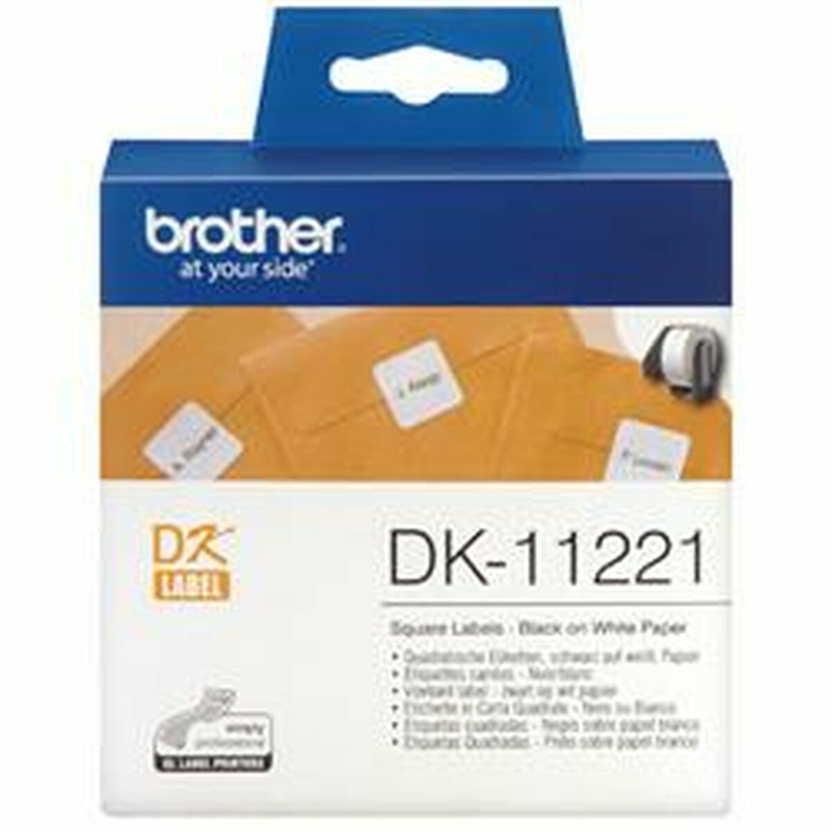 Etichette per Stampante Brother DK-11221 Bianco Nero/Bianco 2 M0502909_0