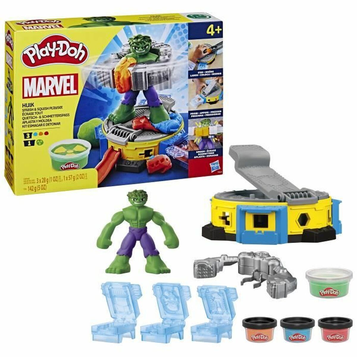 Set di Plastilina Play-Doh Hulk Smash It All Multicolore 2 S71008880_0