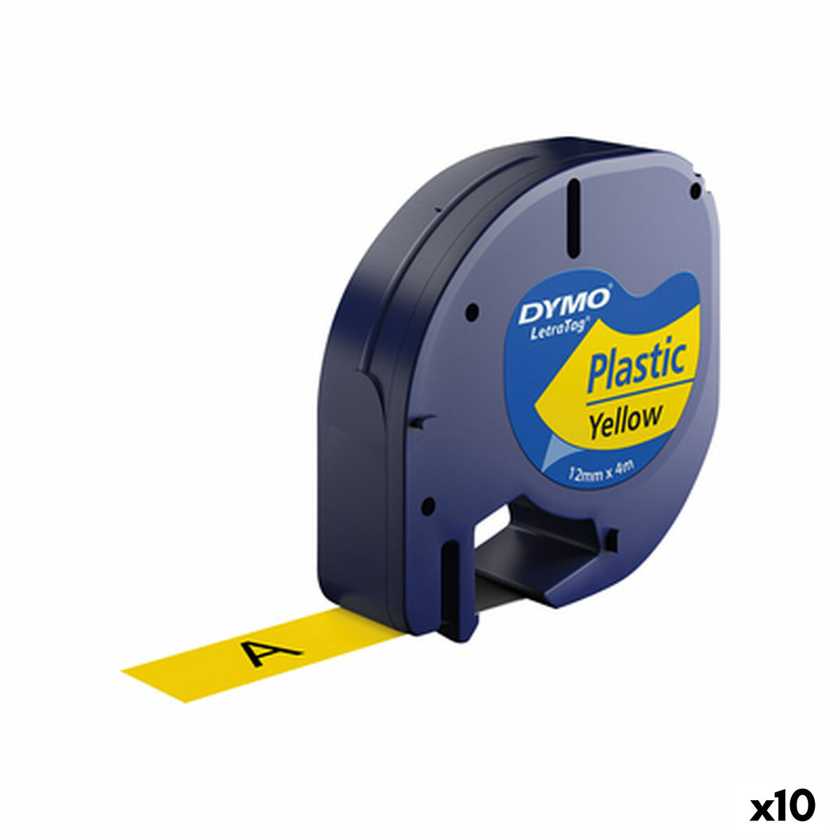 Nastro Laminato per Etichettatrici Dymo 91202 12 mm LetraTag® Nero Giallo (10 Unità) 2 S8424296_0