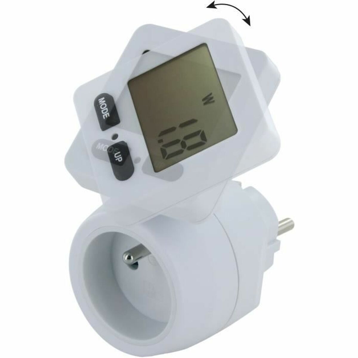 Presa con misuratore di consumo Chacon 54351 Bianco 2 S71000951_0