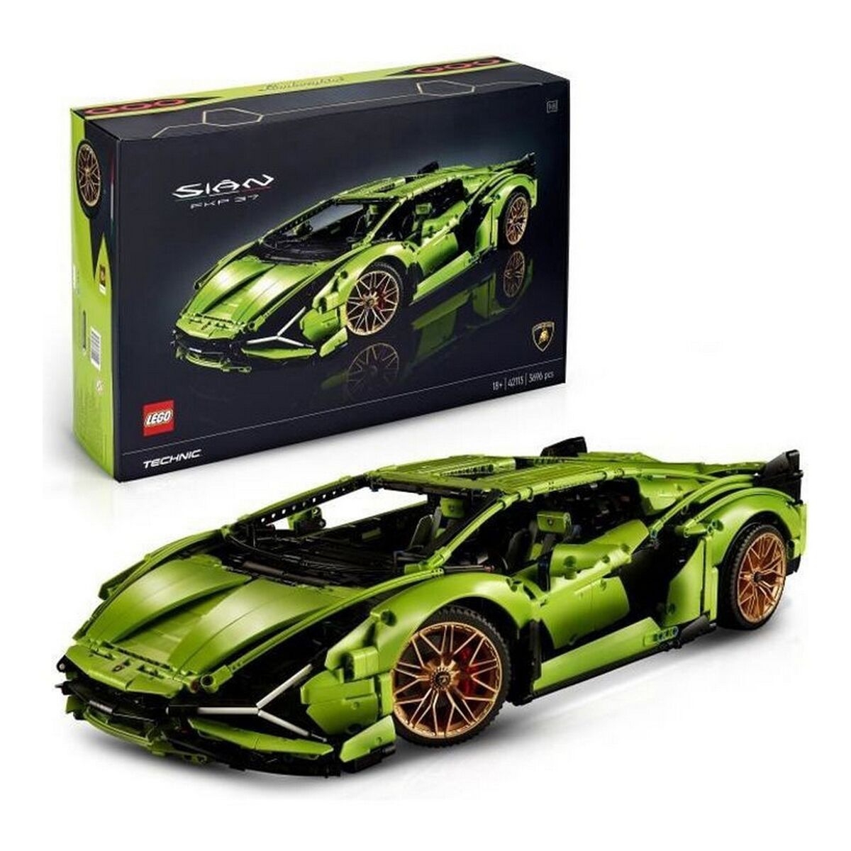 Set di Costruzioni Lego Lamborghini Sián FKP 37 Multicolore 2 S7145028_0