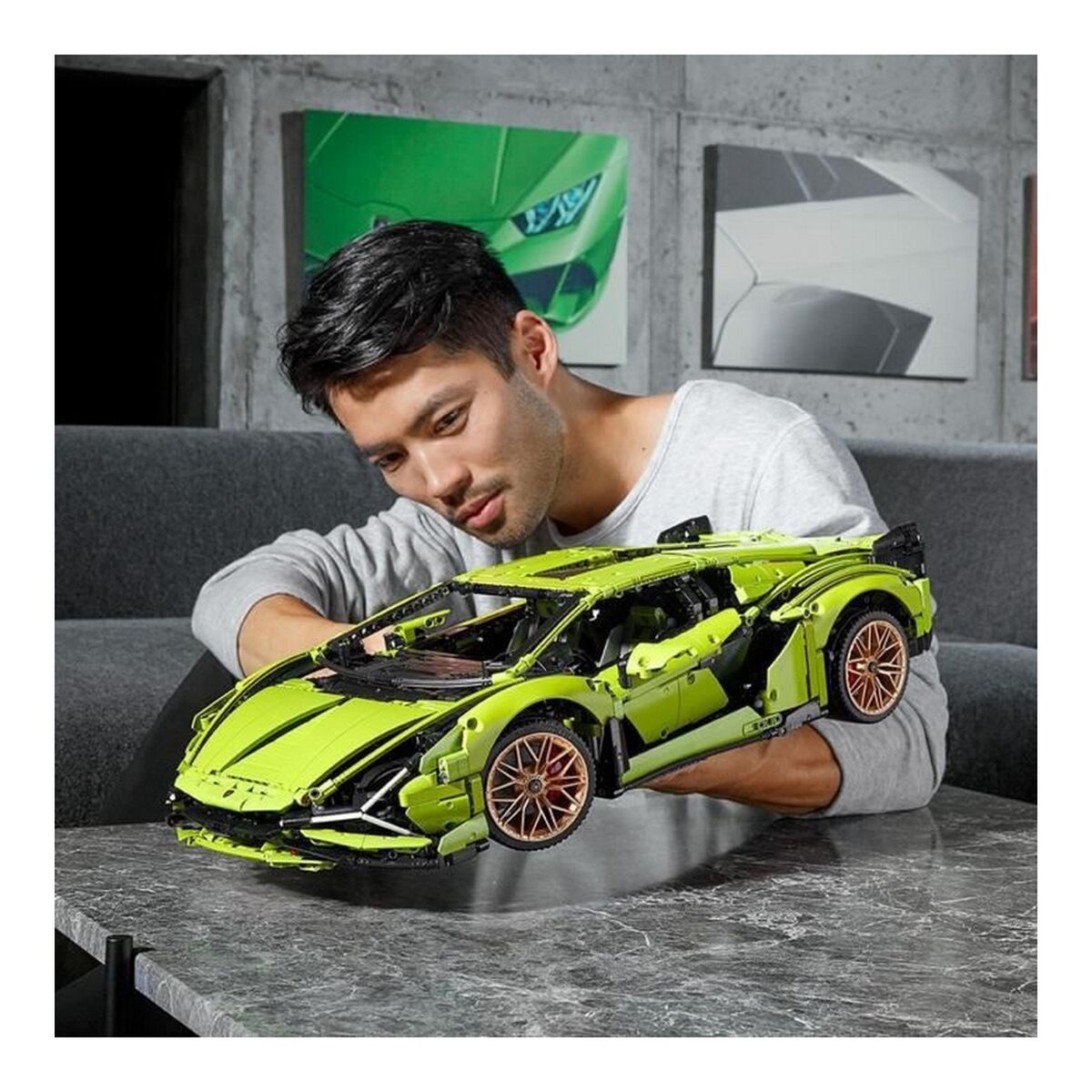 Set di Costruzioni Lego Lamborghini Sián FKP 37 Multicolore 6 S7145028_4