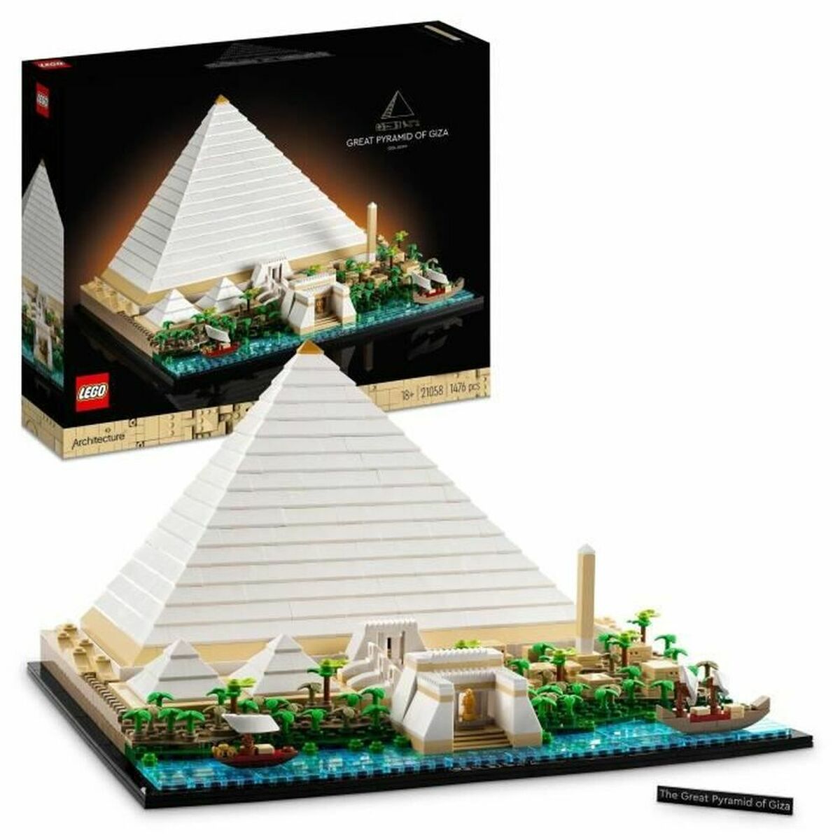 Playset Lego 21058 Architecture The Great Pyramid of Giza 1476 Pezzi 2 S7174993_0