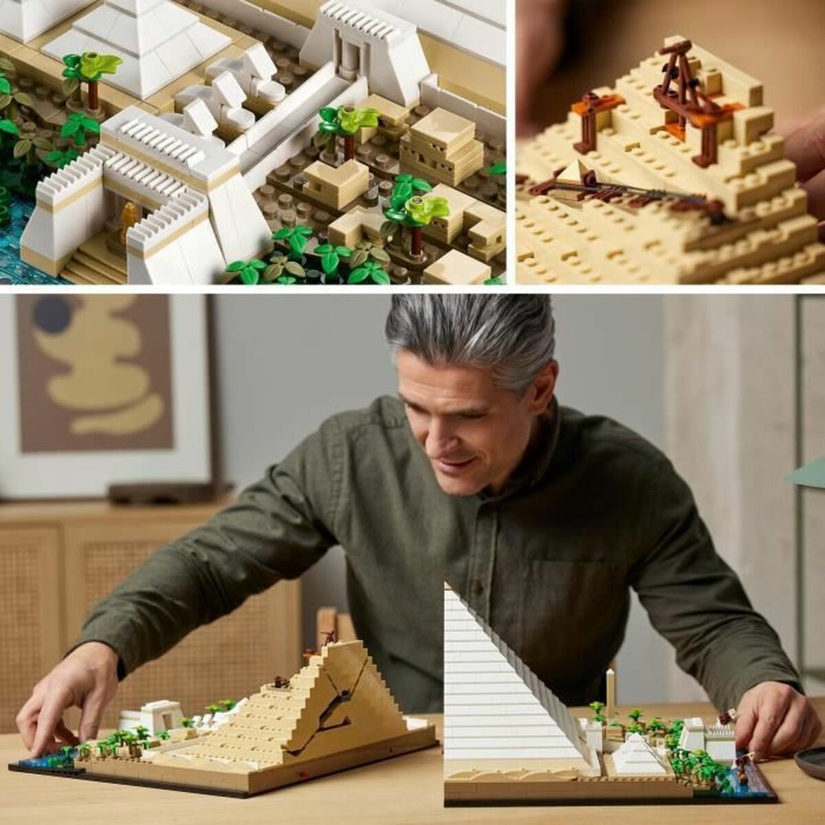 Playset Lego 21058 Architecture The Great Pyramid of Giza 1476 Pezzi 5 S7174993_3