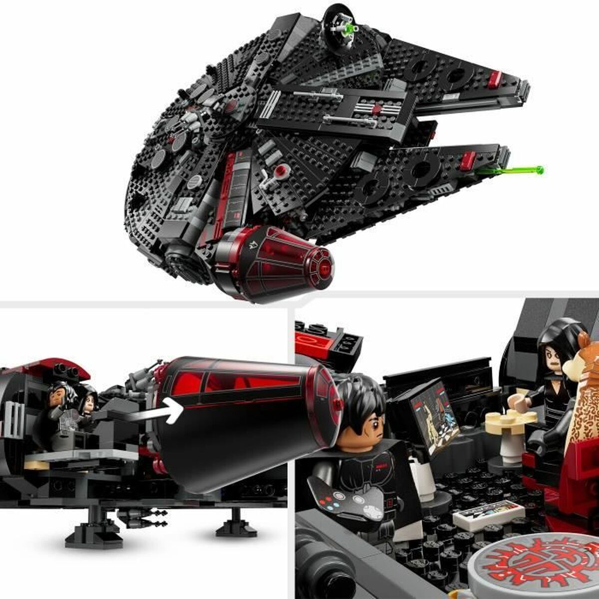 Set di Costruzioni Lego Star Wars 75389 Black Falcon Multicolore 1579 Pezzi 4 S71007017_2