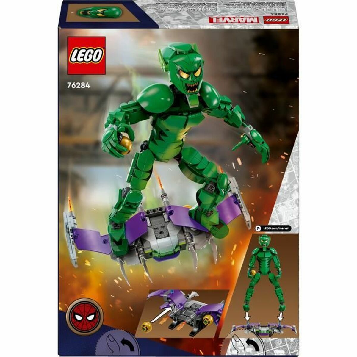 Set di Costruzioni Lego 76284 Green Goblin Multicolore 471 Pezzi 7 S7198958_5