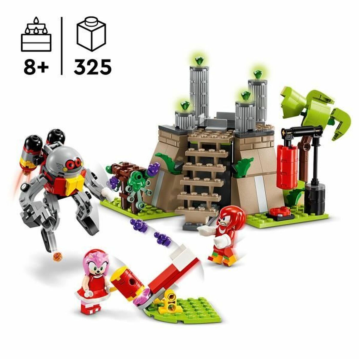 Set di Costruzioni Lego Knuckles and the Master Emerald Sanctuary Gamer Set Multicolore 3 S71007030_1