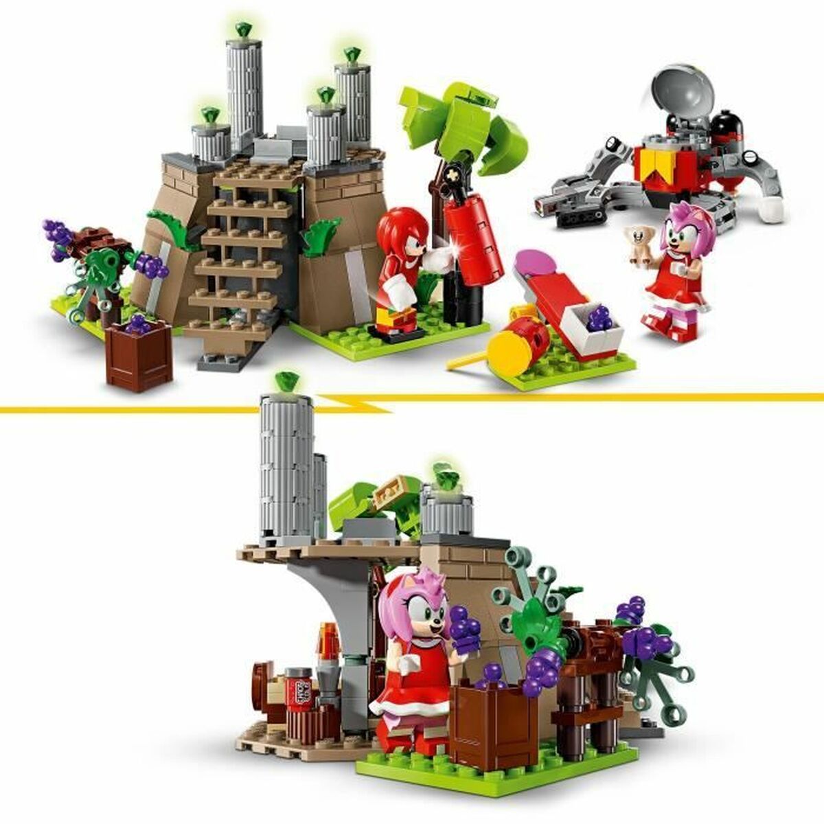 Set di Costruzioni Lego Knuckles and the Master Emerald Sanctuary Gamer Set Multicolore 4 S71007030_2