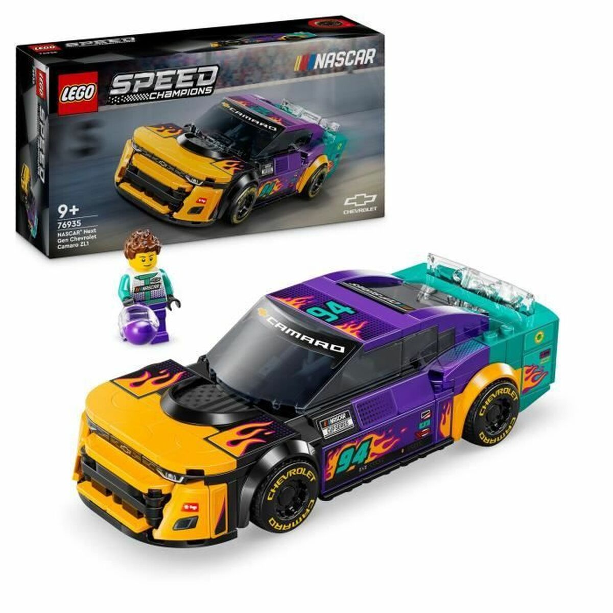 Set di Costruzioni Lego NASCAR Next Gen Chevrolet Camaro ZL1 328 Pezzi 2 S71007388_0