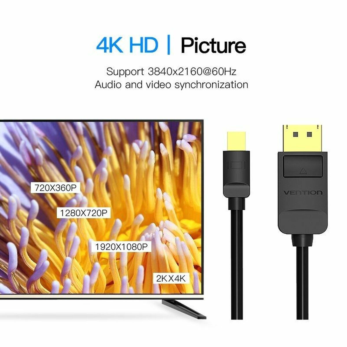 Adattatore Mini DisplayPort con DisplayPort Vention HAABI 3 S9909930_1