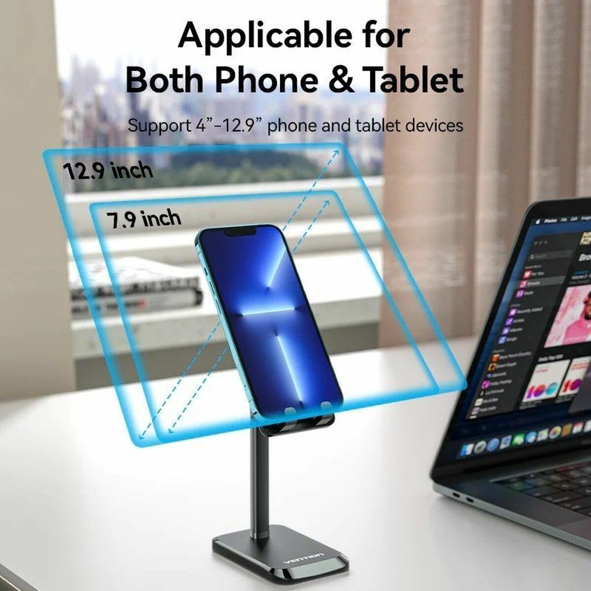 Supporto per cellulare o tablet Vention KCQB0 Nero 3 S9908945_1