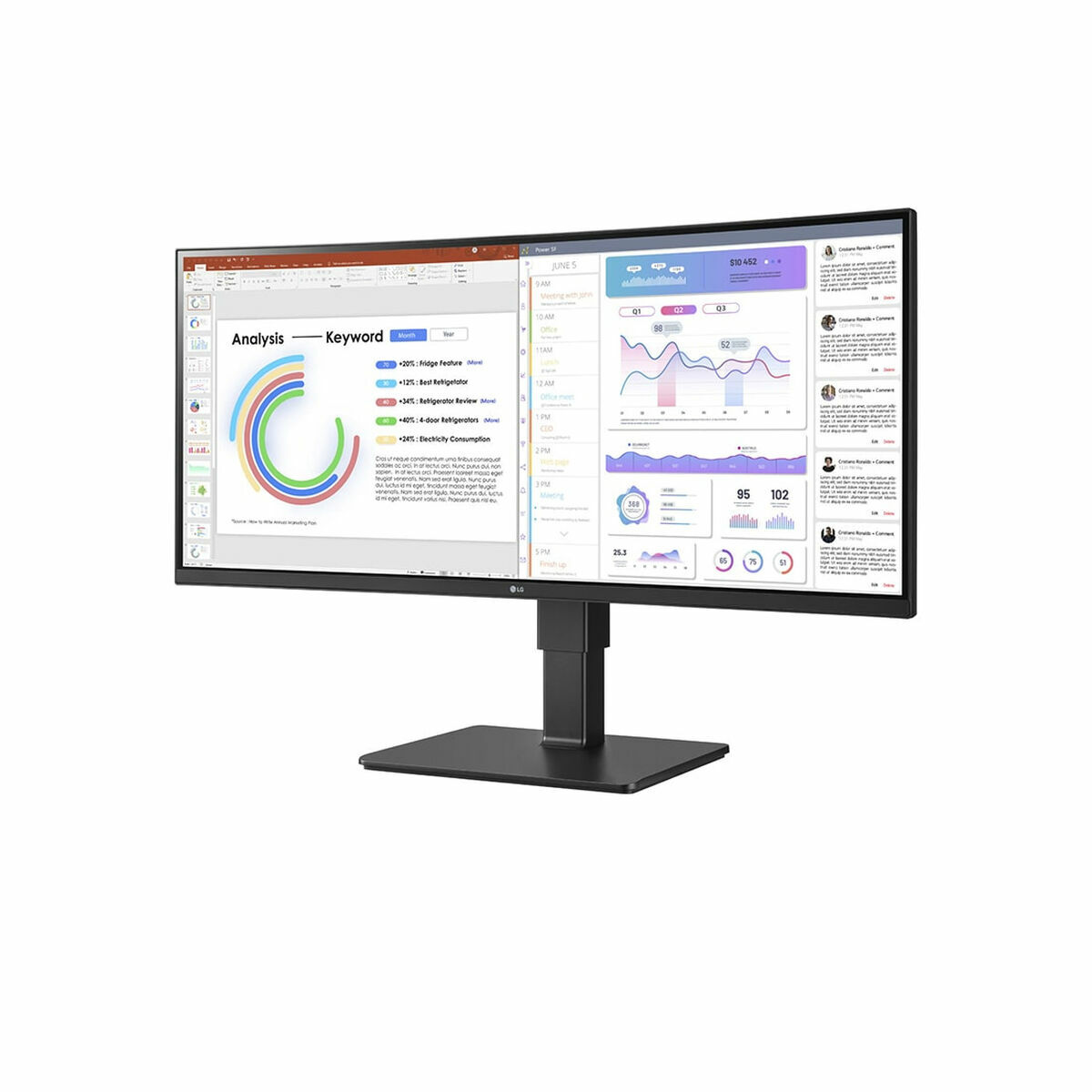 Monitor LG 34BQ77QC-B Wide Quad HD 34" 60 Hz 10 S9904510_8