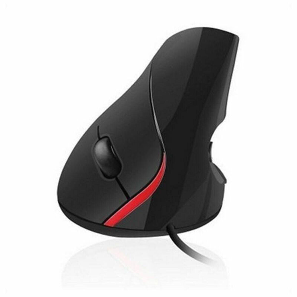Mouse Ergonomico Ottico Ewent EW3156 1000 dpi USB Nero Nero/Rosso Rosso/Nero 3 S5626318_1