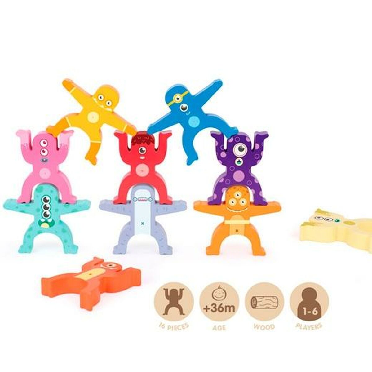Gioco educativo Milan Aliens Tower 16 Pezzi 3 S8428913_1
