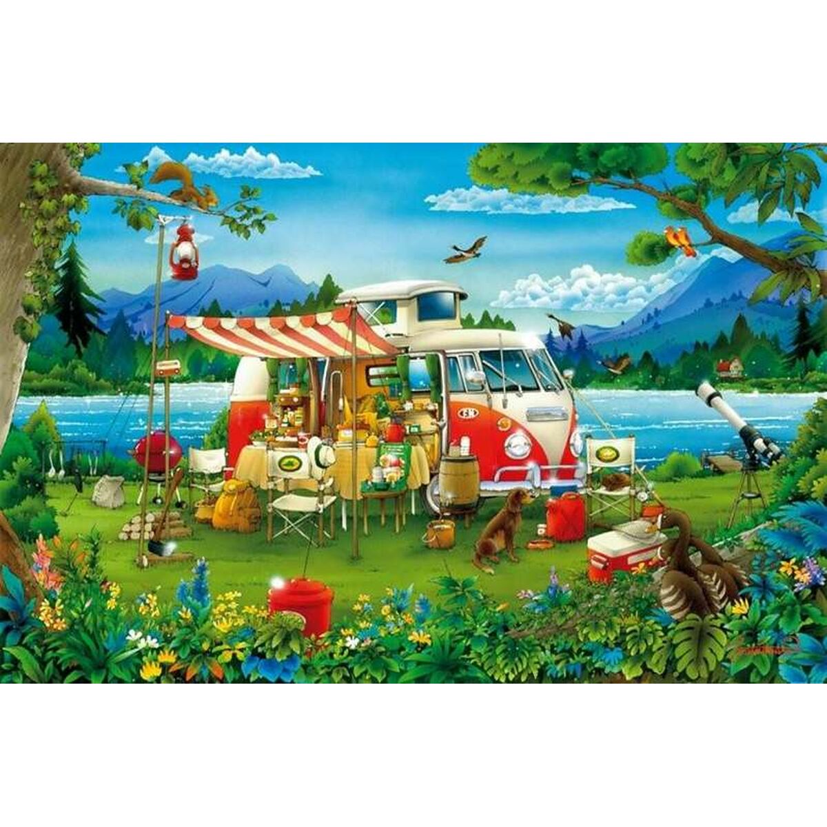 Puzzle Educa Holidays in the countryside 1000 Pezzi 2 S2436199_0