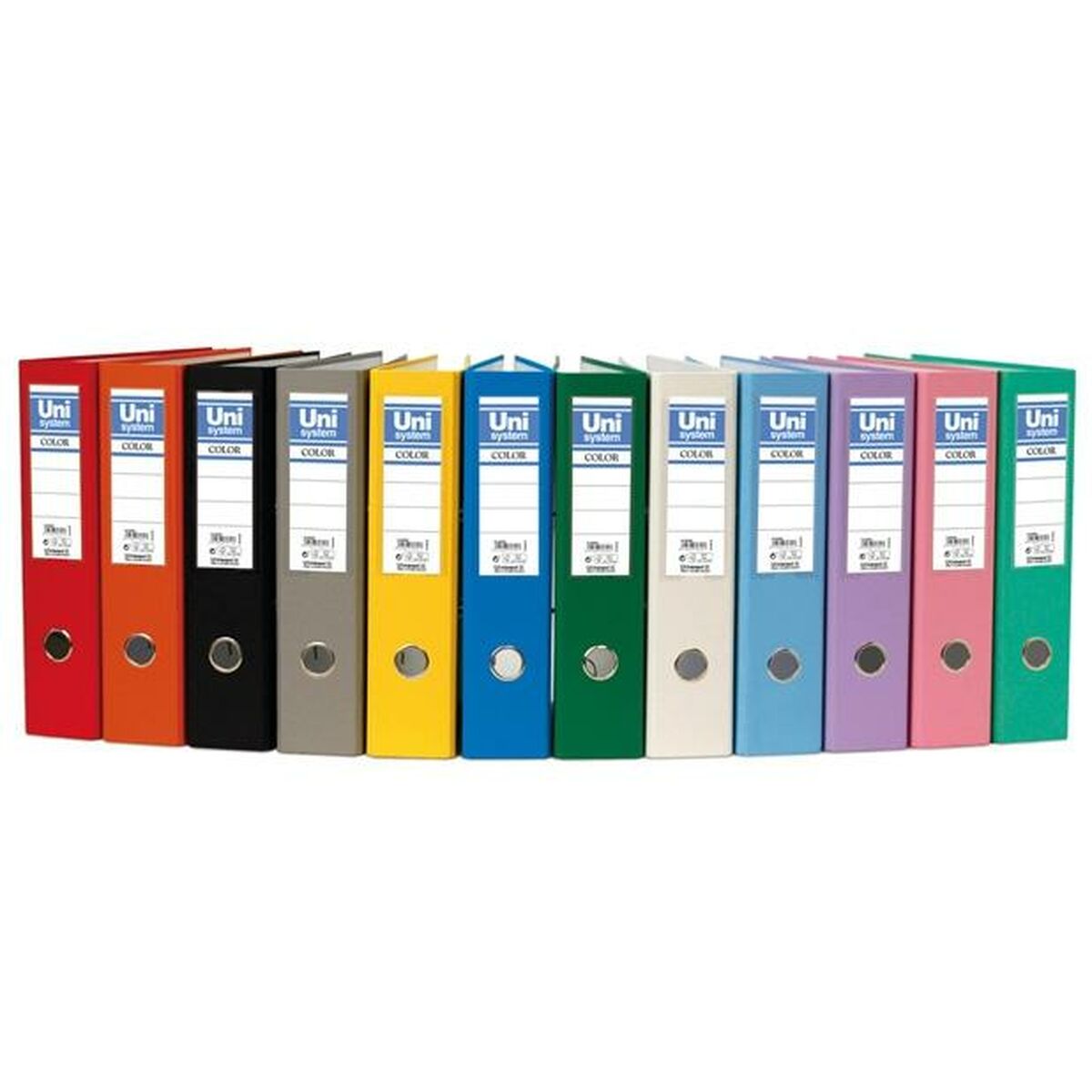 Classificatore a Leva Unipapel Nero A4 31,8 x 29 x 7,5 cm (6 Unità) 3 S8434647_1