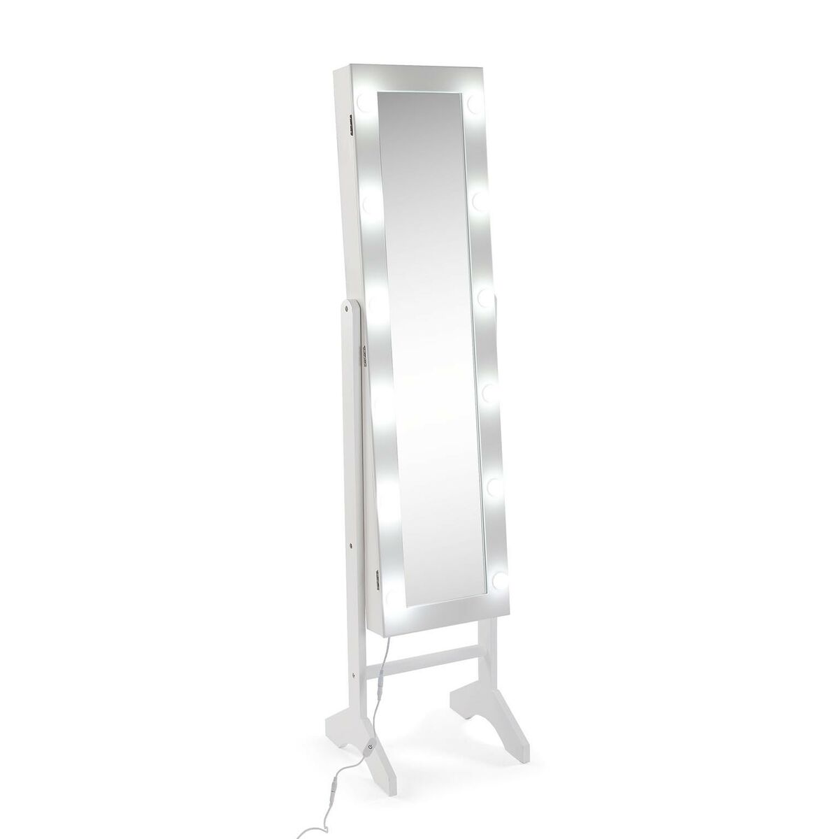 Specchio da parete Versa Bianco Specchio Legno MDF 35 x 153 x 35,2 cm Portagioie Verticale 3 S3411475_1