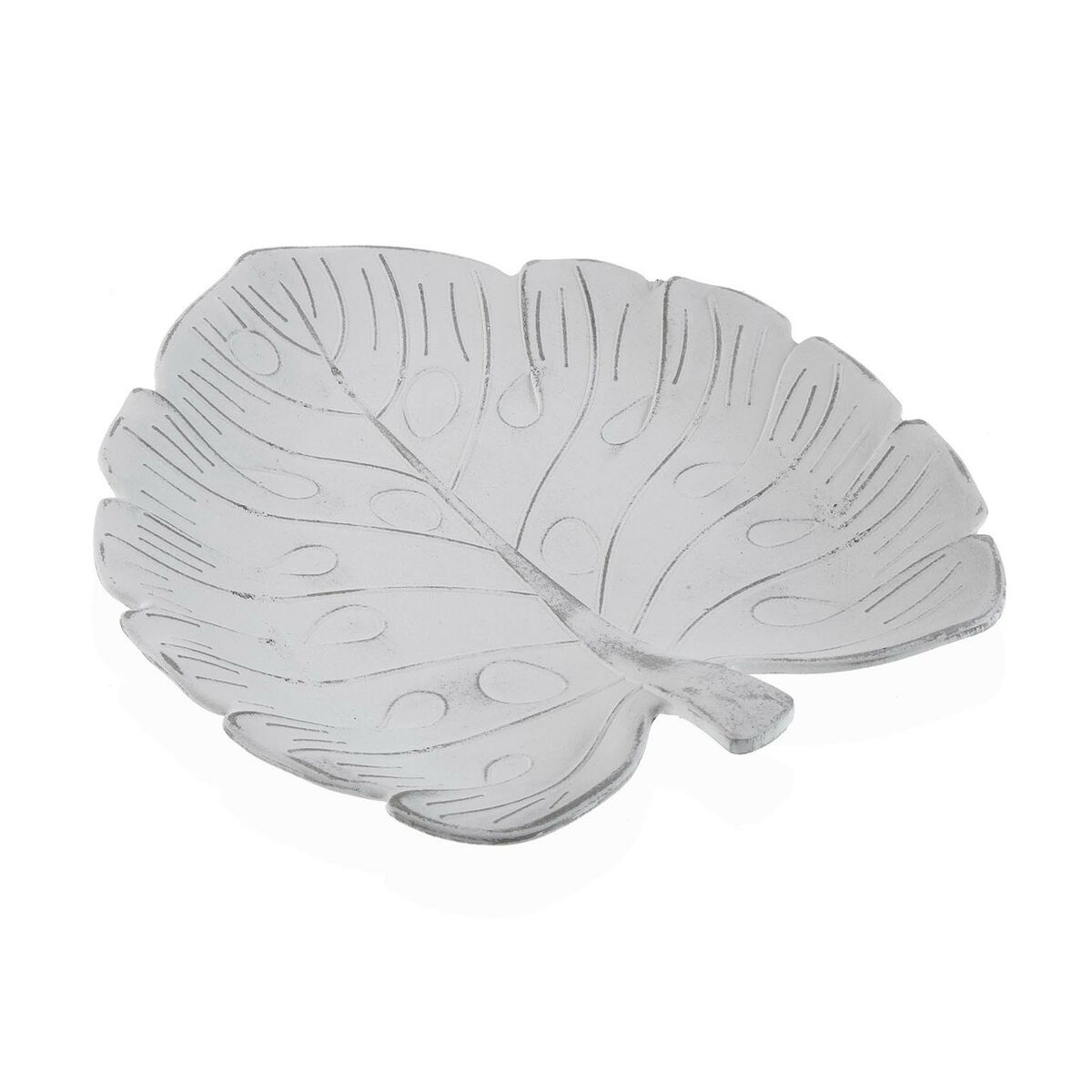 Centrotavola Versa Foglio Bianco 17 x 3 x 28 cm 2 S3412009_0