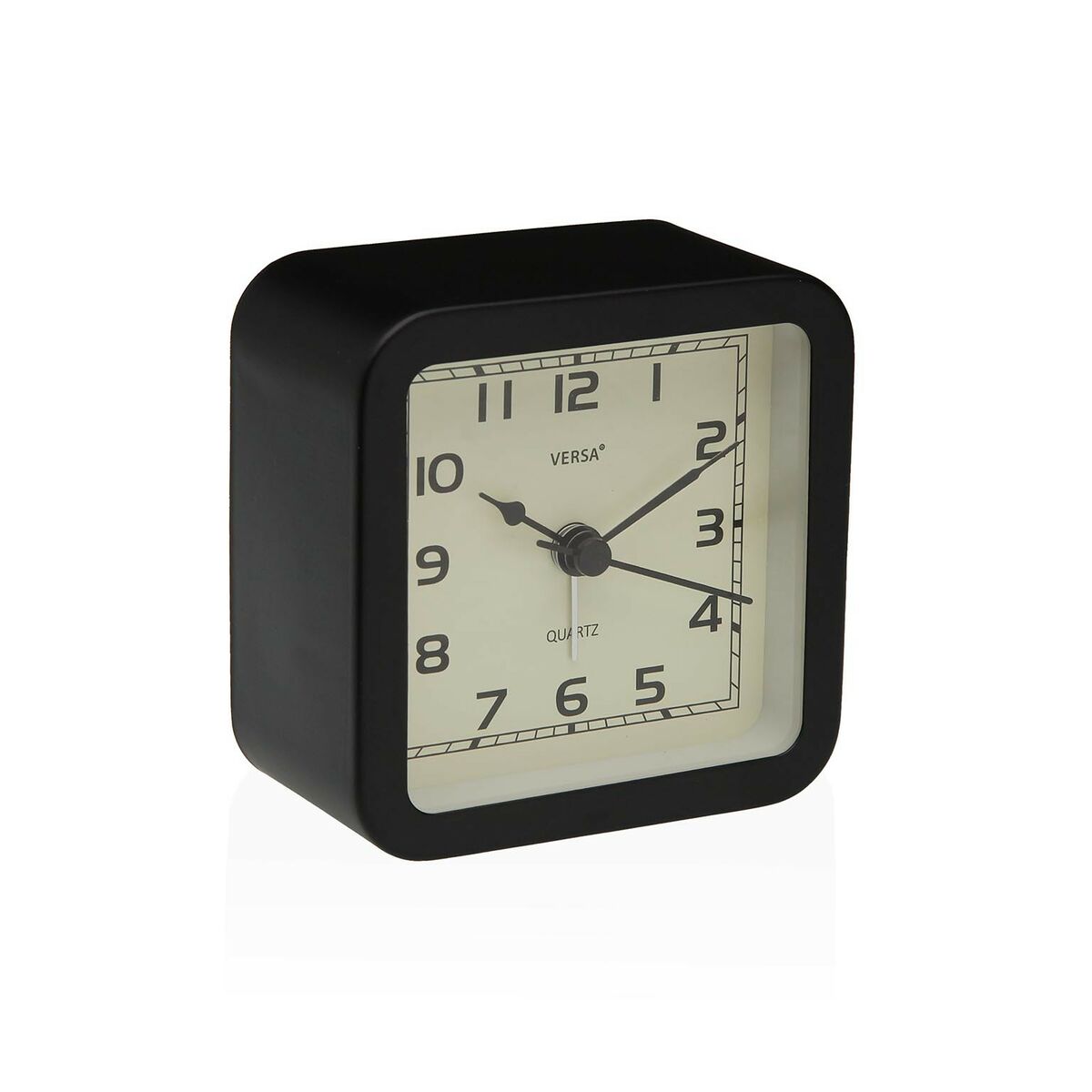 Orologio da Tavolo Versa Alvo Nero Plastica 4,5 x 8,5 x 8,5 cm 2 S3412952_0