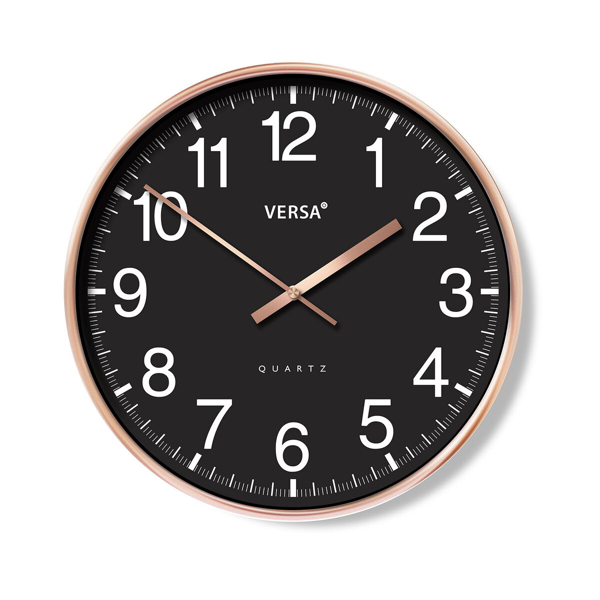 Orologio da Parete Versa Nero Plastica 4,3 x 30 x 30 cm 2 S3414732_0