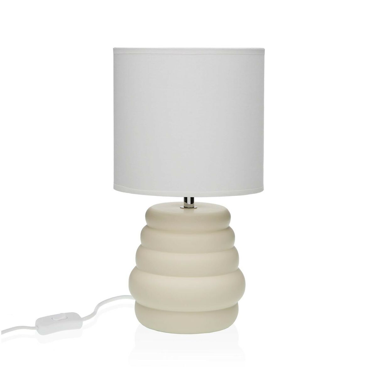 Lampada da tavolo Versa Beige Ceramica 40 W 17 x 32,2 cm 2 S3412966_0