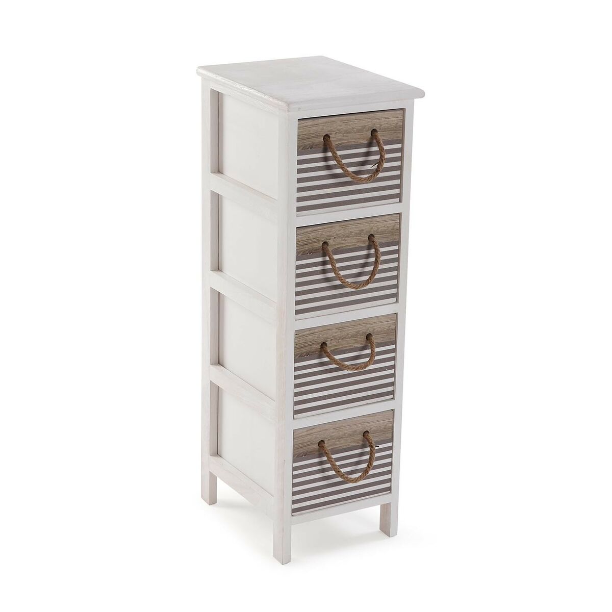 Cassettiera Versa Tabo Tessile Legno di paulownia 32 x 81 x 26 cm 2 S3413668_0